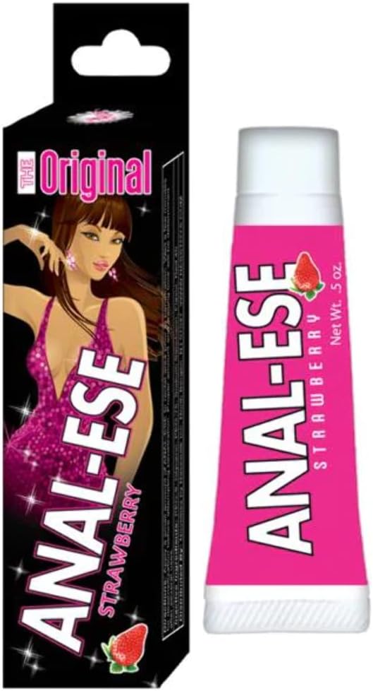 Anal-Ese Flavored Desensitizing Gel, Strawberry -1 Pack .5Oz