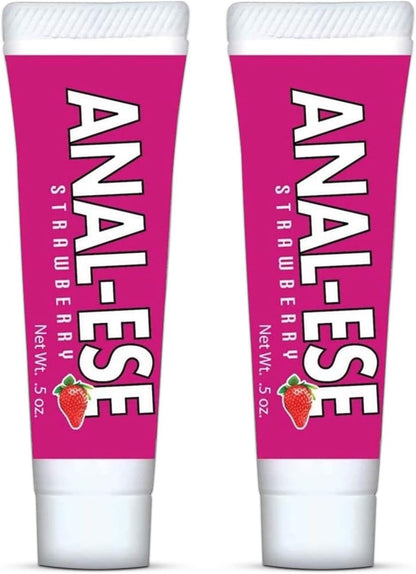 Anal-Ese Flavored Desensitizing Gel, Strawberry -1 Pack .5Oz